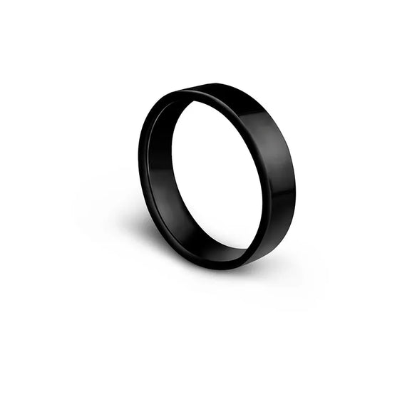 Wholesale Jewelry Basic Simple Style Customization Laser Engraving Solid Color Titanium Steel Rings