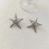 Wholesale Jewelry Beach Simple Style Starfish 304 Stainless Steel Hemp Flowers Chain Earrings Necklace