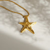Wholesale Jewelry Beach Simple Style Starfish 304 Stainless Steel Hemp Flowers Chain Earrings Necklace