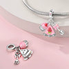 Wholesale Jewelry Beads Accessories Bracelet 925 Silver Plated Copper Dripping Oil Fruit Food Style