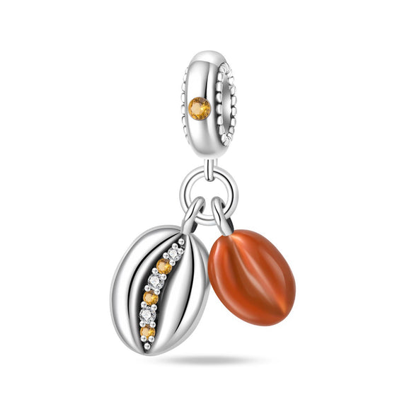 Wholesale Jewelry Beads Accessories Bracelet 925 Silver Plated Copper Dripping Oil Fruit Food Style