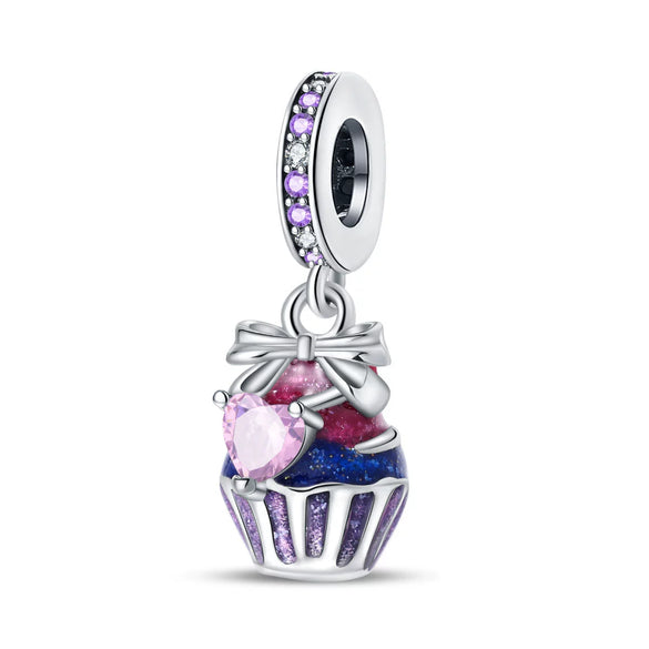 Wholesale Jewelry Beads Accessories Bracelet 925 Silver Plated Copper Dripping Oil Fruit Food Style