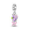 Wholesale Jewelry Beads Accessories Bracelet 925 Silver Plated Copper Dripping Oil Fruit Food Style