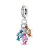 Wholesale Jewelry Beads Accessories Bracelet 925 Silver Plated Copper Dripping Oil Fruit Food Style
