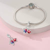 Wholesale Jewelry Beads Accessories Bracelet 925 Silver Plated Copper Dripping Oil Fruit Food Style