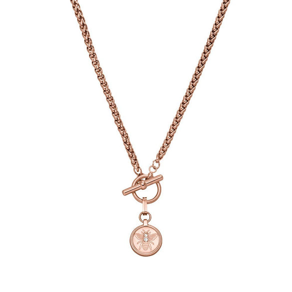 Wholesale Jewelry Bee Stainless Steel 18K Gold Plated Necklace For Women