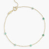 Wholesale Jewelry Bohemian Niche Copper Geometric Rice Bead Bracelet Highgrade Gold Plated Electroplating For Women