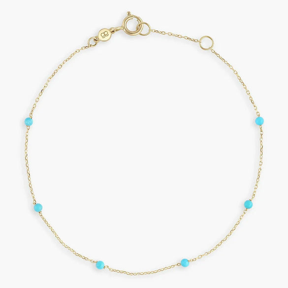 Wholesale Jewelry Bohemian Niche Copper Geometric Rice Bead Bracelet Highgrade Gold Plated Electroplating For Women
