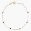 Wholesale Jewelry Bohemian Niche Copper Geometric Rice Bead Bracelet Highgrade Gold Plated Electroplating For Women