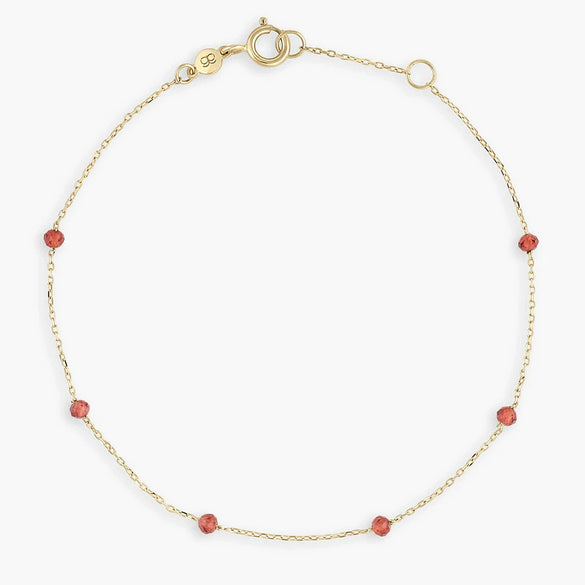 Wholesale Jewelry Bohemian Niche Copper Geometric Rice Bead Bracelet Highgrade Gold Plated Electroplating For Women
