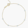 Wholesale Jewelry Bohemian Niche Copper Geometric Rice Bead Bracelet Highgrade Gold Plated Electroplating For Women