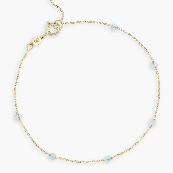 Wholesale Jewelry Bohemian Niche Copper Geometric Rice Bead Bracelet Highgrade Gold Plated Electroplating For Women