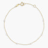 Wholesale Jewelry Bohemian Niche Copper Geometric Rice Bead Bracelet Highgrade Gold Plated Electroplating For Women