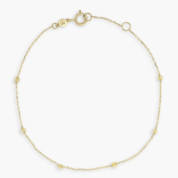 Wholesale Jewelry Bohemian Niche Copper Geometric Rice Bead Bracelet Highgrade Gold Plated Electroplating For Women