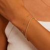 Wholesale Jewelry Bohemian Niche Copper Geometric Rice Bead Bracelet Highgrade Gold Plated Electroplating For Women