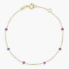 Wholesale Jewelry Bohemian Niche Copper Geometric Rice Bead Bracelet Highgrade Gold Plated Electroplating For Women