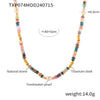 Wholesale Jewelry Bohemian Style Freshwater Pearl Natural Stone Beaded 316L Stainless Steel Necklace Bracelet Electroplated