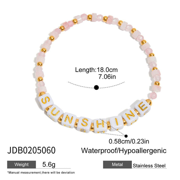 Wholesale Jewelry Bow Flower Stainless Steel Electroplated Women's Bracelet And Ring