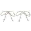 Wholesale Jewelry Bow Stainless Steel Imitation Pearls Electroplated Snake Bone Chain Earrings Bracelet Necklace Choker For Female