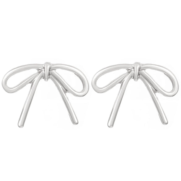 Wholesale Jewelry Bow Stainless Steel Imitation Pearls Electroplated Snake Bone Chain Earrings Bracelet Necklace Choker For Female