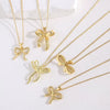 Wholesale Jewelry Bow Tie Copper Electroplated O Chain Pendant Necklace For Women
