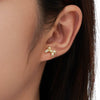 Wholesale Jewelry Bow Tie Earrings S925 Sterling Silver Electroplated