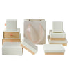 Wholesale Jewelry Box For Unisex White Pink Heaven And Earth Cover Blank Version Made Of Paper And Cardboard Lined With Sponge