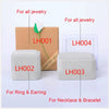 Wholesale Jewelry Box Kraft Paper Smooth Applique Retro For Jewelry Packaging