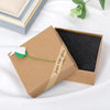 Wholesale Jewelry Box Kraft Paper Smooth Applique Retro For Jewelry Packaging