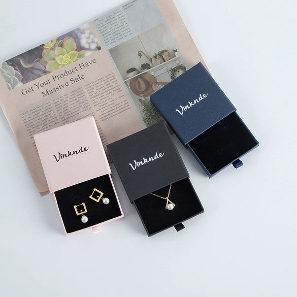 Wholesale Jewelry Box Made Of Paper And Cardboard For Ring Earrings Necklace Bracelet With Drawer Packaging