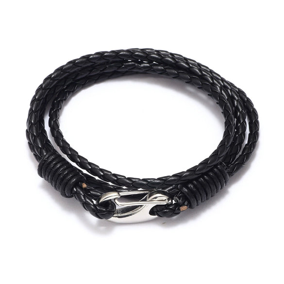 Wholesale Jewelry Bracelet Stainless Steel Snake Leather With Letters Numbers Text Electroplating For Men And Unisex