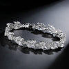 Wholesale Jewelry Bracelet Women's Copper Geometric Plant Flowers Electroplated