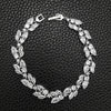 Wholesale Jewelry Bracelet Women's Copper Geometric Plant Flowers Electroplated