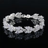 Wholesale Jewelry Bracelet Women's Copper Geometric Plant Flowers Electroplated
