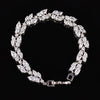 Wholesale Jewelry Bracelet Women's Copper Geometric Plant Flowers Electroplated