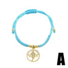 Wholesale Jewelry Braided Bracelet Copper Goldplated Geometric Starfish Sailboat Unisex