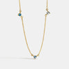 Wholesale Jewelry Brass Copper Plated With 18K Gold Zircon Geometric Cross Chain Necklace For Women