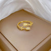 Wholesale Jewelry Brass Crown Design Electroplating Adjustable Opening Ring For Couple
