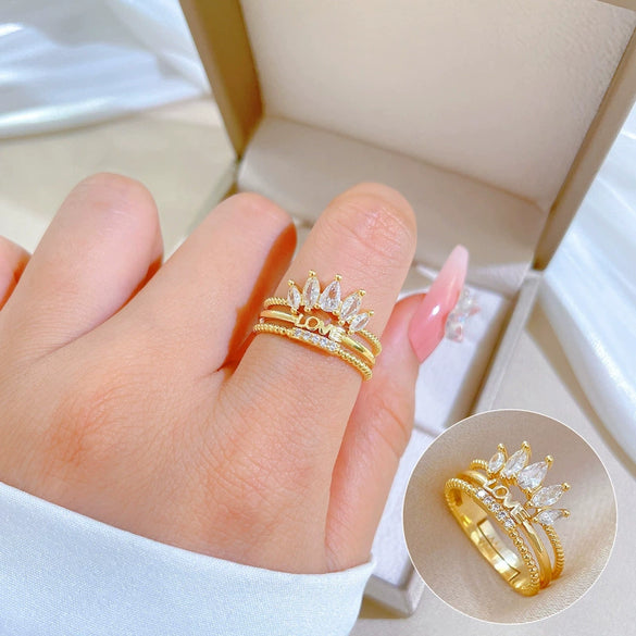 Wholesale Jewelry Brass Crown Shaped Cartoon Style Electroplated Bracelet For Women