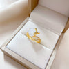 Wholesale Jewelry Brass Fox Zircon Ring With The Crown Pattern Electroplating Cartoon Style