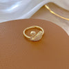 Wholesale Jewelry Brass Full Diamond Swan Ring With The Crown Pattern Electroplating For Women