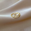 Wholesale Jewelry Brass Full Diamond Swan Ring With The Crown Pattern Electroplating For Women