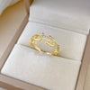 Wholesale Jewelry Brass Horseshoe Crown Cartoon Style Electroplated Ring
