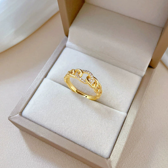 Wholesale Jewelry Brass Ring With The Crown Pattern And Electroplating Treatment Light Luxury And Cartoon Style