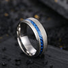 Wholesale Jewelry Brushed Matte Ring And Bracelet For Men Carbon Fiber Titanium Steel Geometric Style