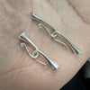 Wholesale Jewelry Buckle Material S925 Sterling Silver Simple Style With Speaker Pattern And Electroplating Processing For Diy Bracelet And Necklace