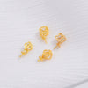 Wholesale Jewelry Buckle 925 Silver Gold Plated Zircon Inlaid Flower Pattern Pendant