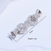 Wholesale Jewelry Buckle Sterling Silver 925 Zirconia Round Necklace