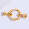 Wholesale Jewelry Buckle Sterling Silver 925 Zirconia Round Necklace
