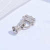 Wholesale Jewelry Buckle Sterling Silver 925 Zirconia Round Necklace